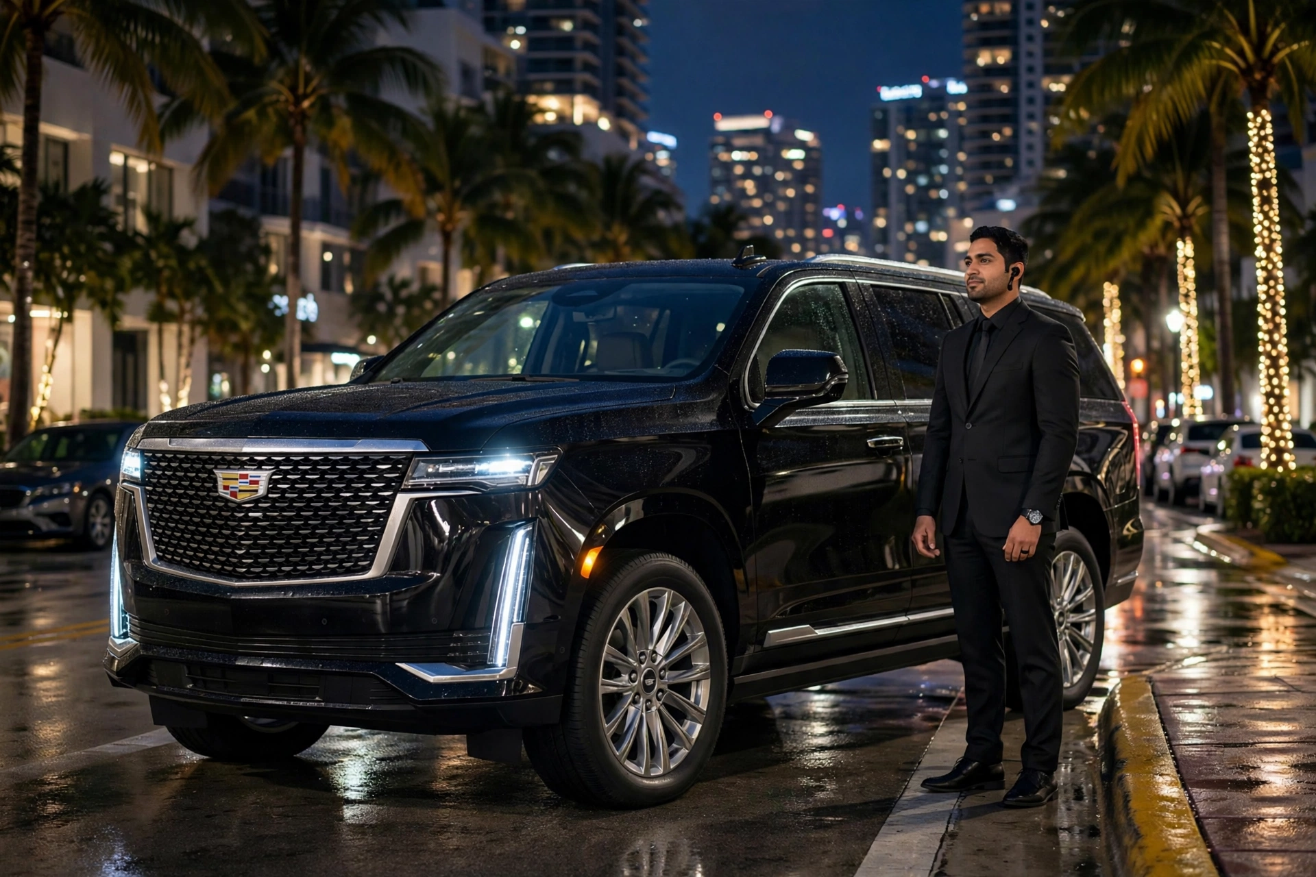 Cadillac Escalade ESV with chauffeur