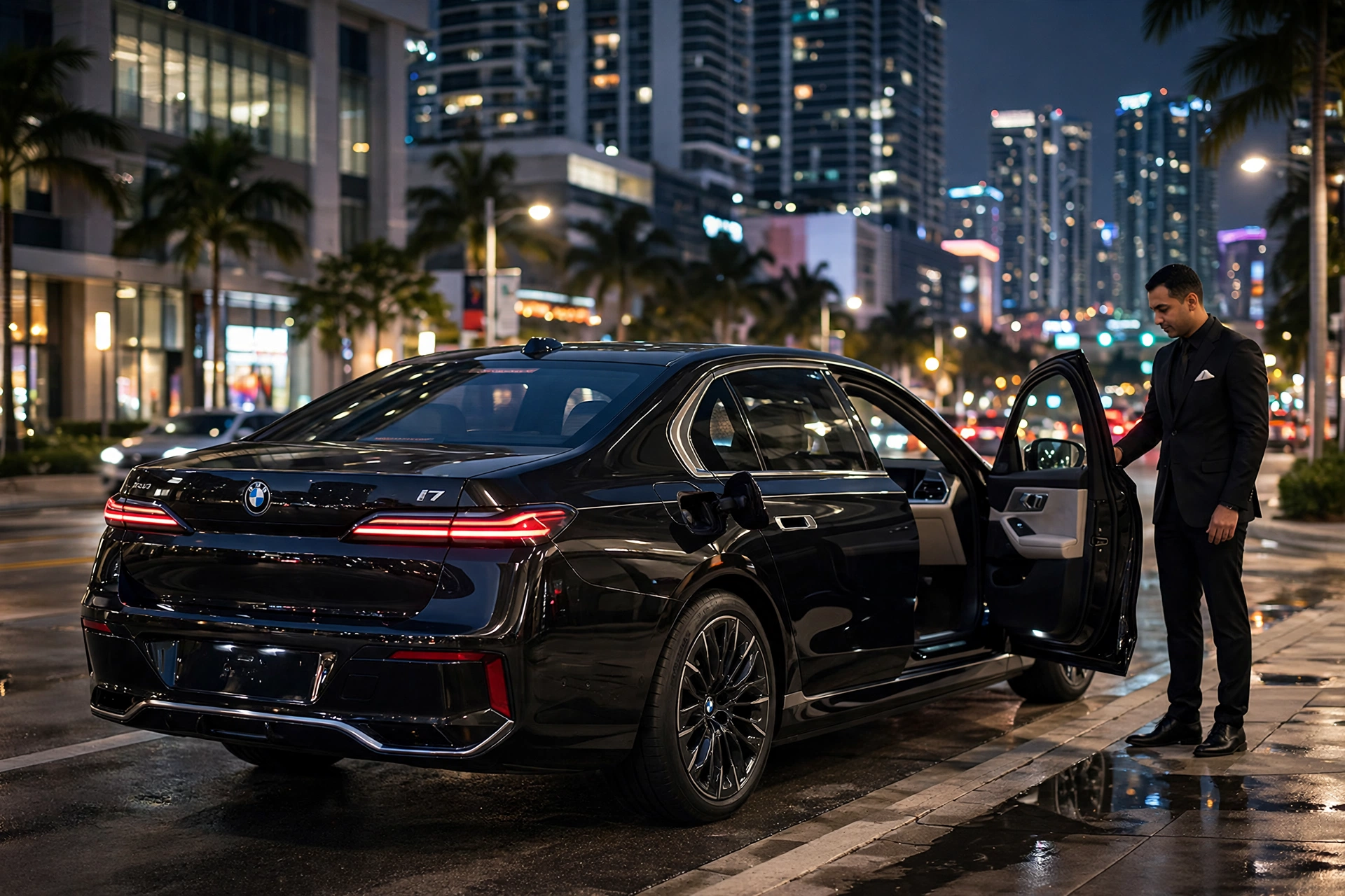 BMW i7 with chauffeur
